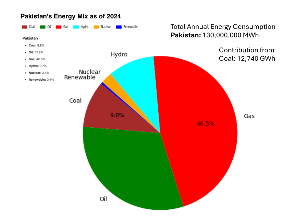 Pakistan's Energy Mix as of 2024