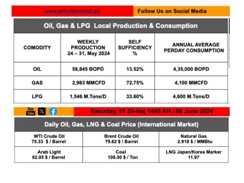 Oil Gas & LPG Local Production and Consumption 2024